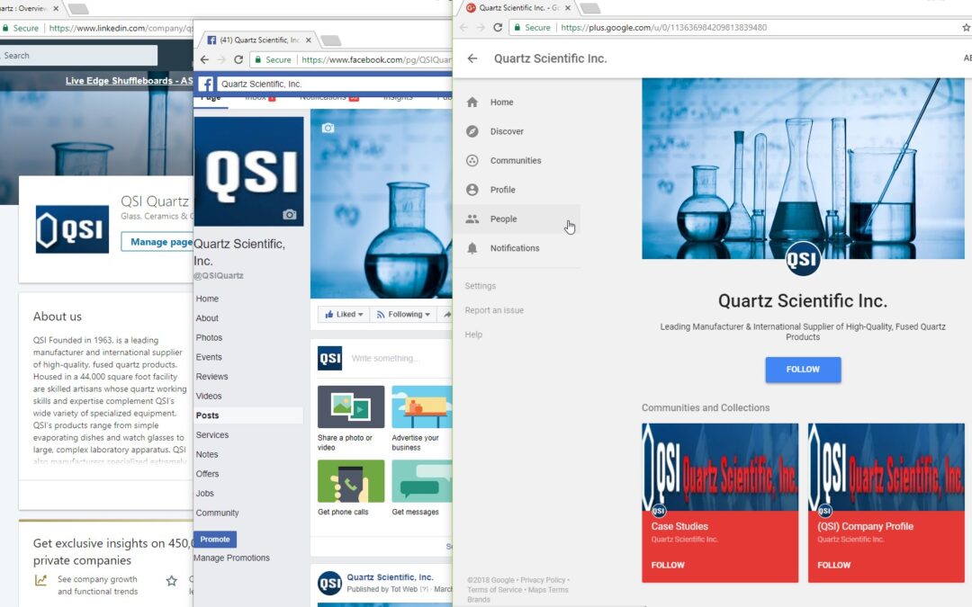 Quartz Scientific Inc Social Media