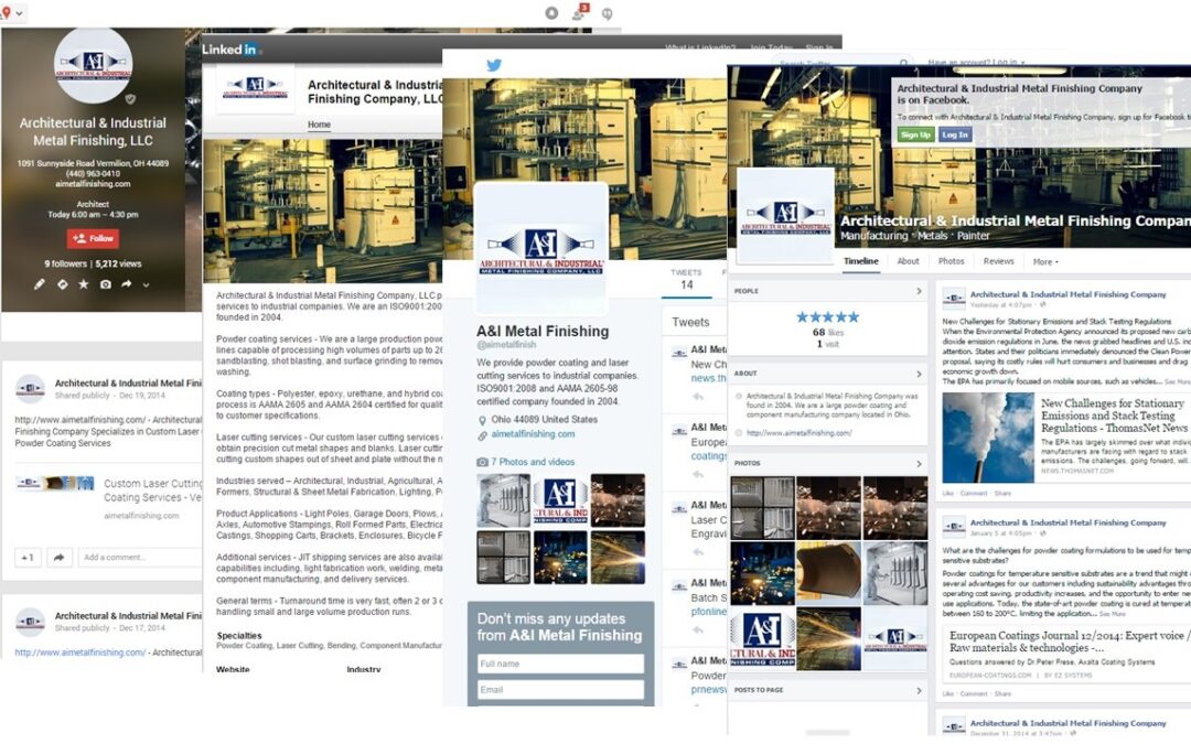 Social Media Management – Industrial & Architectural Metal Finishing