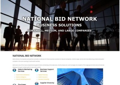 Modern Business Management Company Website – National Bid Newtork